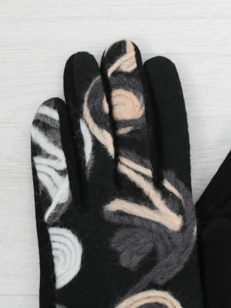 abstracte-handschoenen-in-zwart-met-grijs-en-beige-details