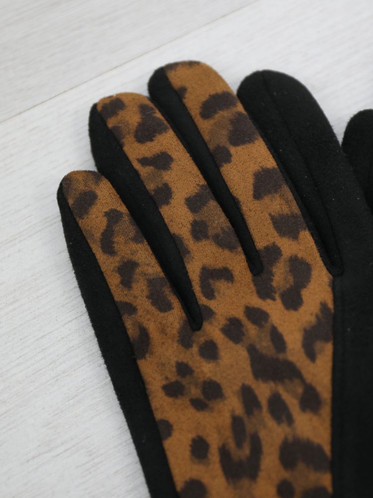 leopard-print-handschoenen-met-knoop-detail-in-zwart