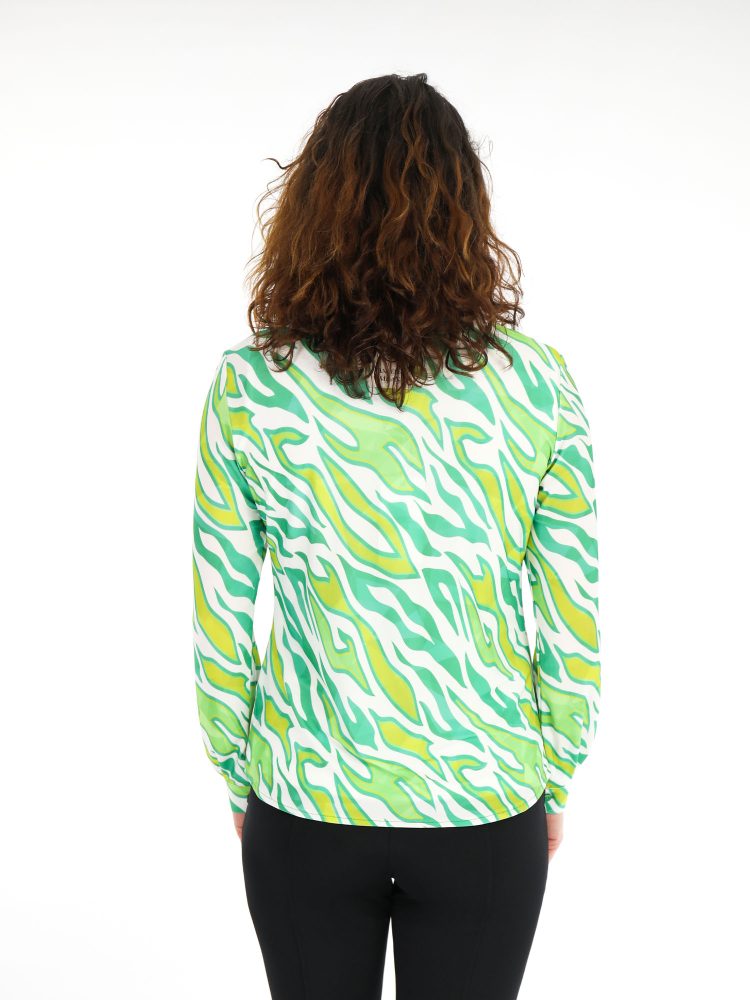 abstracte-travel-blouse-met-groen-witte-vlammen-print-van-angelle-milan