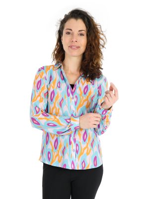 multicolor-travelstof-blouse-met-abstracte-print-van-het-merk-angelle-milan