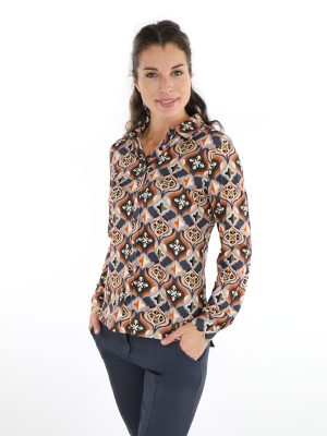 angelle-milan-travel-blouse-in-grijs-oranje-met-retroprint