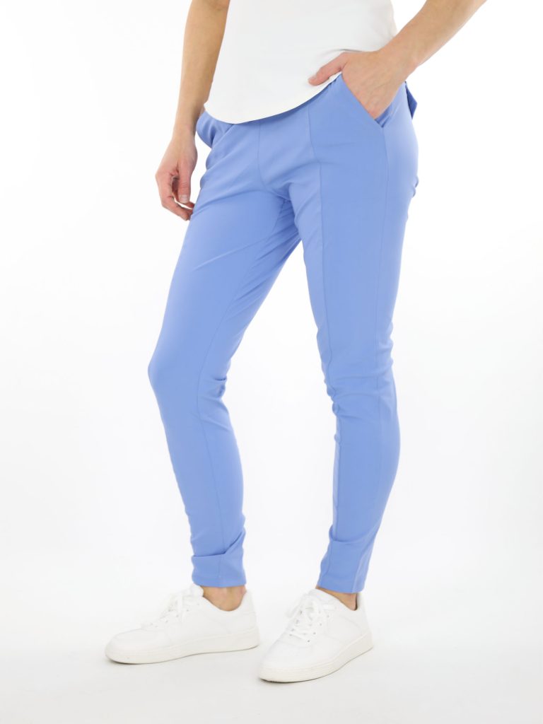 Ice Blue Travelstof Broek Van Mi Piace