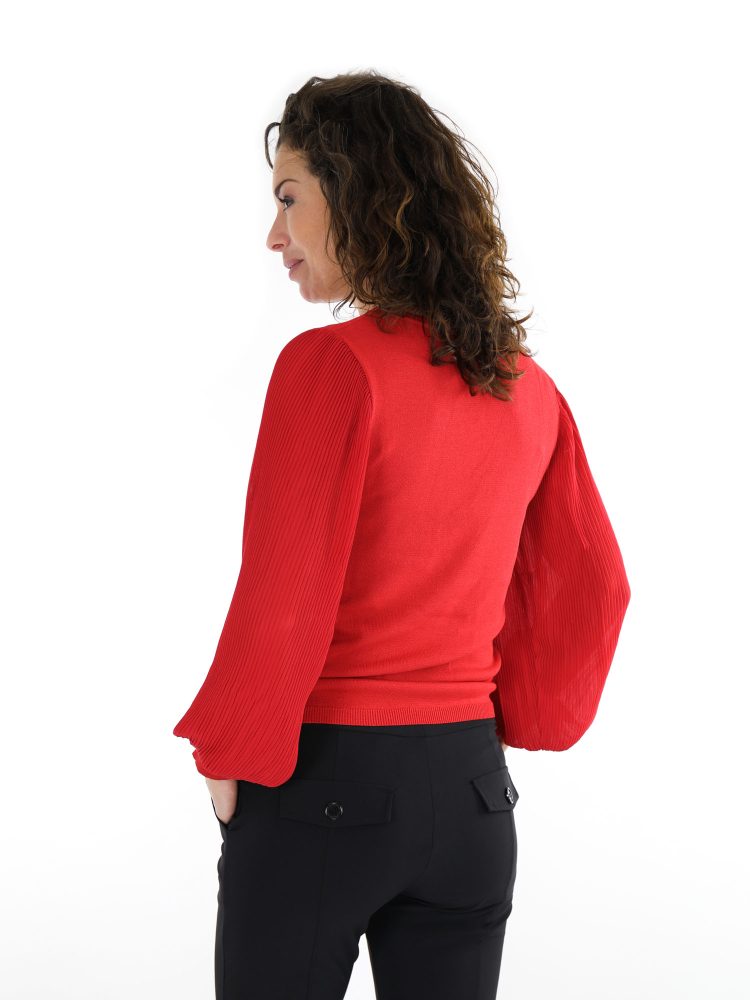 plisse-mouw-trui-top-van-mi-piace-in-egaal-basic-rood