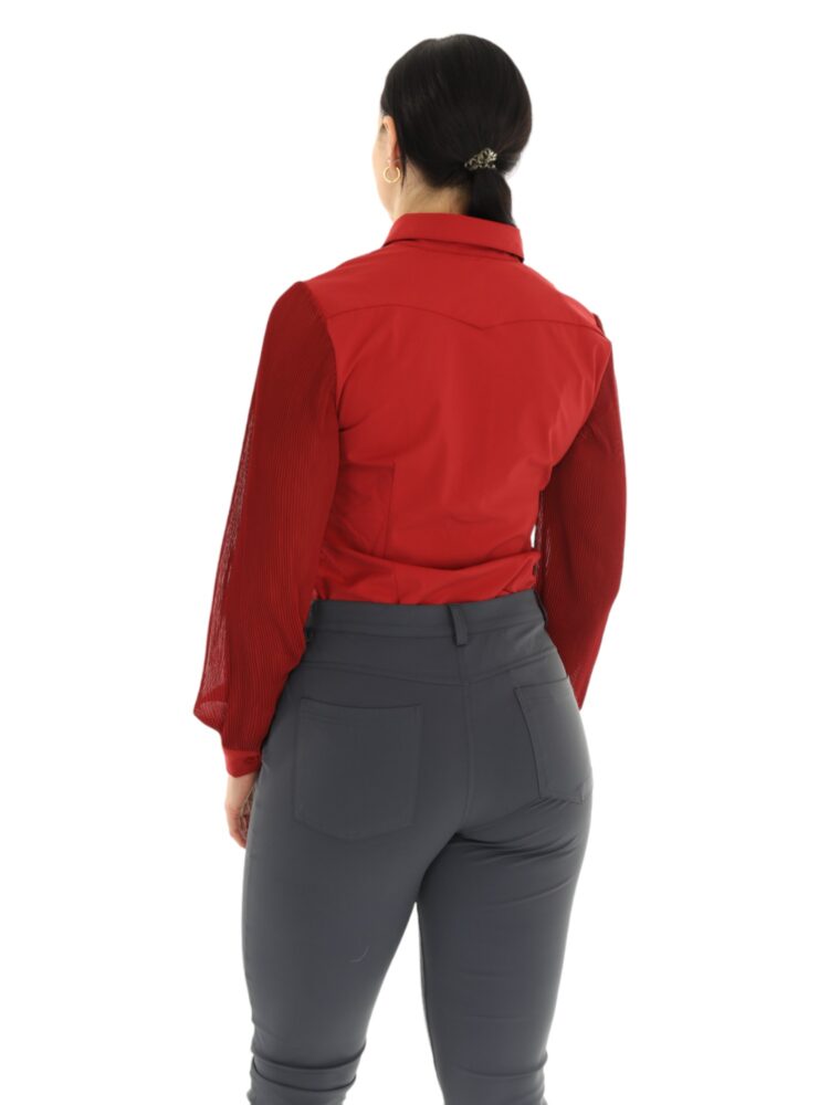 mi-piace-rode-travelstof-blouse-202258-met-plisse-mouwen